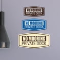thumbnail image 2 of Fancy No Mooring Private Dock Sign (Black Gold) - Medium (10 Pack), 2 of 8