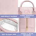 thumbnail image 5 of Fit + Fresh Bloomington Womens Lunch Bag, Insulated Lunch Box With Containers, Mauve, 5 of 7