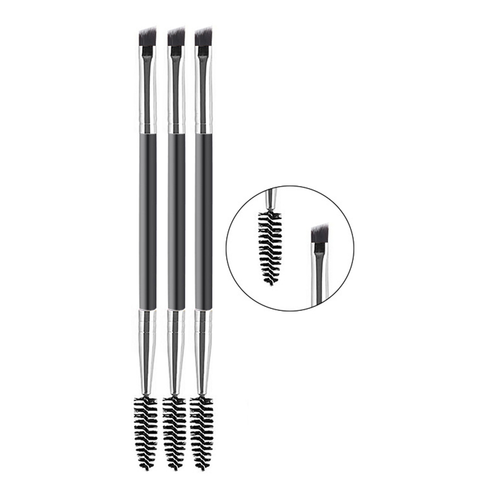 Cherryhome 3Pcs Grafting Eyelash Brush Soft Bristles Multifunctional