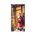 thumbnail image 2 of Herunwer Christmas Door Cover Merry Christmas Welcome Door Decoration Santa Claus Snowman Banner Backdrop Cover for Xmas Holiday Party Supplies Decor, 2 of 6