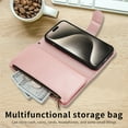 thumbnail image 5 of Allytechgroup Wallet Case for Apple iPhone 14 Pro, Multiple Cards Slots Zipper Pocket PU Leather with Stylish Pattern Hand Strap Flip Cover Phone Case for iPhone 14 Pro, Rosegold, 5 of 7