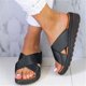 thumbnail image 2 of MKLEKYY Sandalias Planas Informales para Mujer, Con Punta Abierta, Cómodas para Caminar En Verano, Ideales para Combinar Con Pantalones Cortos, Vaqueros y Faldas., 2 of 5