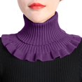 thumbnail image 2 of MEICHEN Knitted Neck Warmer for Women Solid Color Detachable High Collar Scarves Fall Fashion Shawl Wraps, 2 of 5