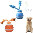 thumbnail image 1 of Yobensun Dog Toy-utomatic Dog Walker Interactive Waggle Ball Toy, with Speedy Rolling Action and Wagging Rope, Bite & Wear-Resistant, USB Rechargeable (Blue+Red), 1 of 8