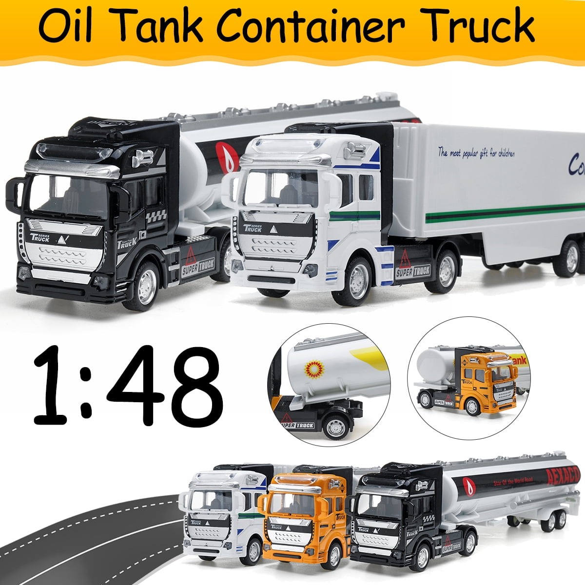12.4x1.77x2.76inch Zinc Alloy Container Truck Car Model Vehicle Toy ...
