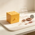 thumbnail image 5 of Desktop Storage Box with Drawer - Macaron Building Block Organizer for Cosmetics, Jewelry, Small Items | Space Saving Desk Accessory Organizer for Home, Vanity Tabletop | Plastic Storage Container, 5 of 7