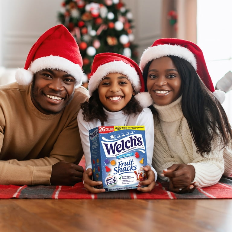 Welch's Fruit Snacks, Holiday Mixed Fruit Variety Pack, 26ct