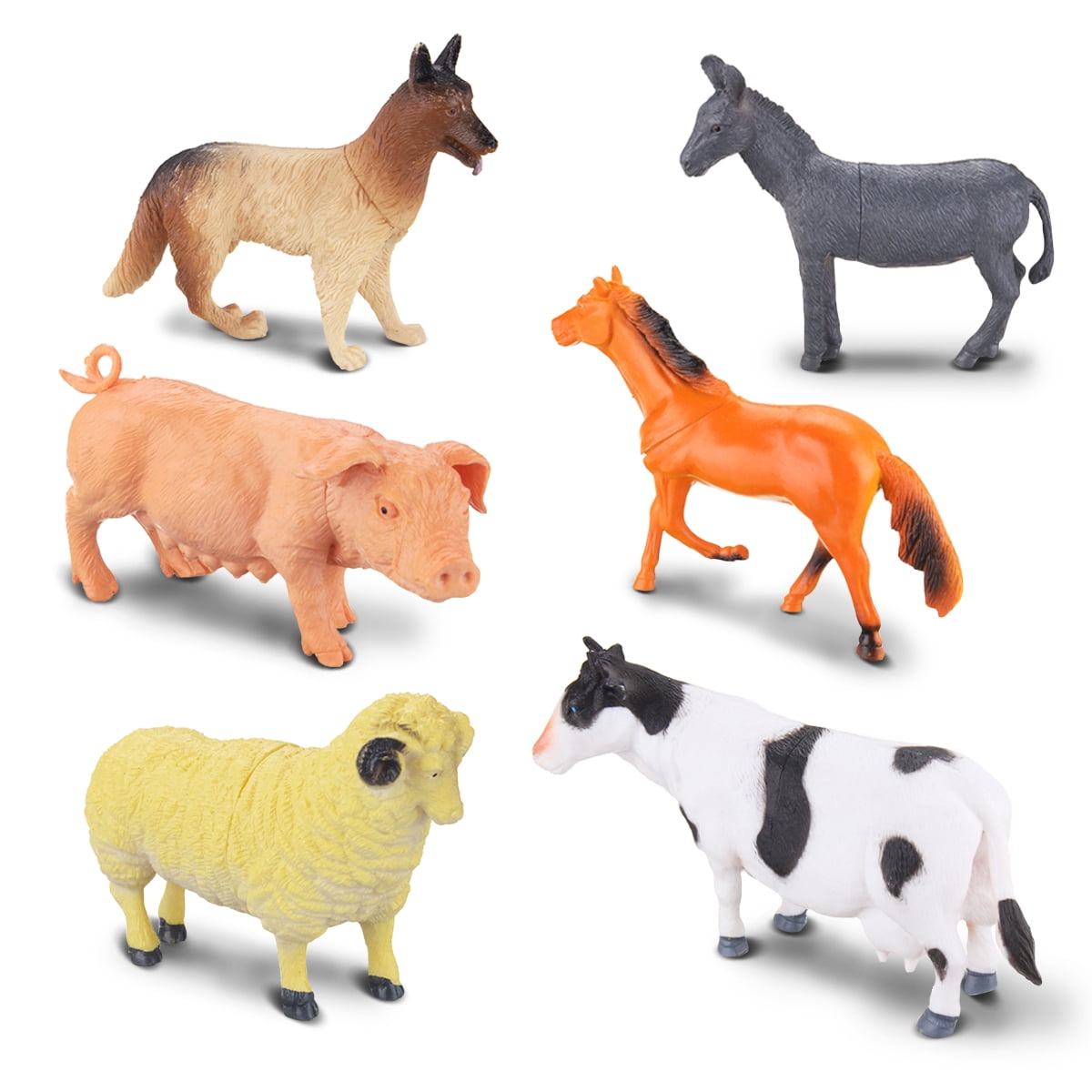Home Farm Animals Models BIG Plastic Figures Decoration Sheep Kids Horse Gift