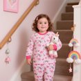 thumbnail image 2 of DDSOL Girl Pajamas Flamingo Print 2-Piece Long Sleeves Sleepwear Pink Size 6, 2 of 8
