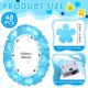 thumbnail image 2 of Leis LED hawaianos Sherr, 48 unidades, color azul claro, 100 cm, iluminados, 2 of 7