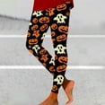 thumbnail image 5 of SNOWSONG Womens Leggings Plus Size Leggings Women's Slim Halloween Fun Printed Bottom Pants Casual Warm Leggings Halloween Leggings for Women Tummy Control Leggings Sky Blue L, 5 of 7