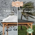 thumbnail image 4 of Backyard Discovery Barrington 12'x12' Cedar Wood Gazebo, Galvanized Steel Roof, PowerPort, 4 of 12