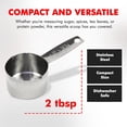 thumbnail image 5 of Chef Craft Stainless Steel Coffee Scoop Measurer - 2 Tbsp Measuring Cup 3 Pack, 5 of 7