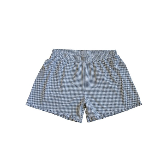 Gupgi Striped Shorts for Women Ruffle Hem Elastic Waist Short Pants Lounge Plaid Boxer Pj Bottom Loose Shorts