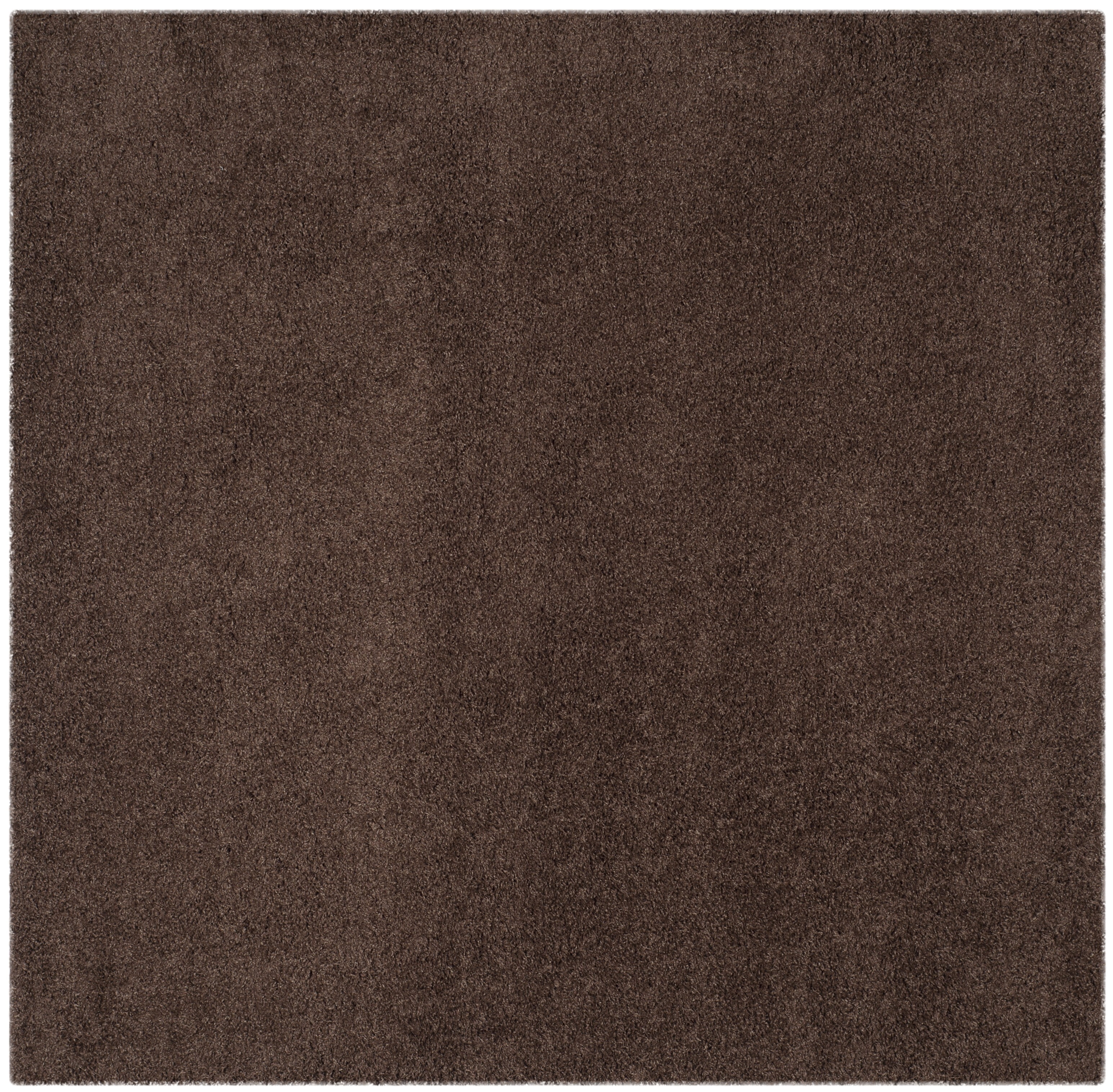 Safavieh Laguna Neven Solid Shag Area Rug, Brown, 4' x 4' Square