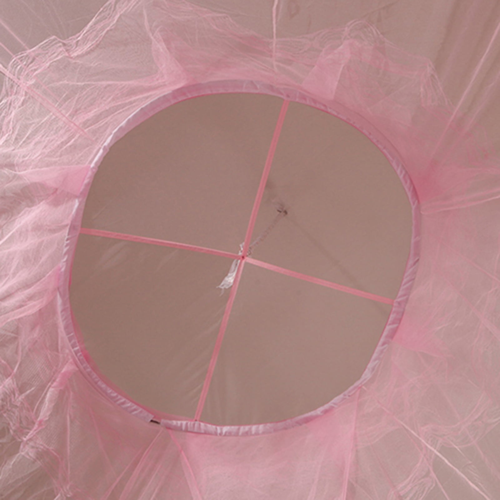Ayyufe Luxury Mosquito Net Bed Canopy; Bed Net Lace Translucent Elegant Lightweight Breathable Safe Curtain for Decor; Pink