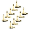 thumbnail image 2 of 10Pcs All Metal Shell 90 Degree Elbow 6.35mm Diameter Guitar Effect Line Audio Welding Plug, 2 of 8
