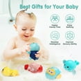 Bath Toys, 5 Pack Bath Tub Toys for Toddlers, Cute Turtle Toys Wind Up