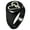 Black, variant on Sterling Silver Love Music Treble Clef Heart Engraved Round Flat Top Polished Ring