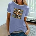 thumbnail image 2 of Elegante blusa de manga corta con cuello redondo y manga abullonada para mujer OAVQHLG3B Store  lin121212, 2 of 5