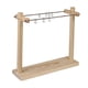 thumbnail image 5 of Organizador de collares, regalo para mujer, para colgantes y llaveros, estante de almacenamiento de escritorio Madera clara 42 cm, 5 of 9