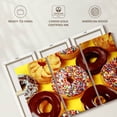 thumbnail image 6 of Elephant Stock Fresh Doughnuts Wall Art - Horizontal Multi Panel Canvas - Dining Room Wall Decor - Food And Drink Multi Panel - Gold And Brown Decor - 57" x 36", 6 of 8
