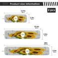 thumbnail image 3 of Coolnut Bouquet Sunflowers Sink Splash Guard for Faucet 2 Packs Faucet Absorbent Mats, Faucet Handle Drip Catcher Quickly Drying Mat for Kitchen Counter, 14.9"x5.5", 3 of 7