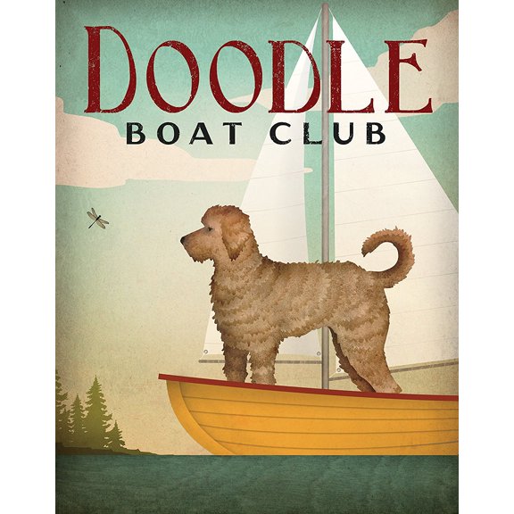 Adorable Doodle Boat Club Print by Ryan Fowler; One 11x14in Paper Poster Print