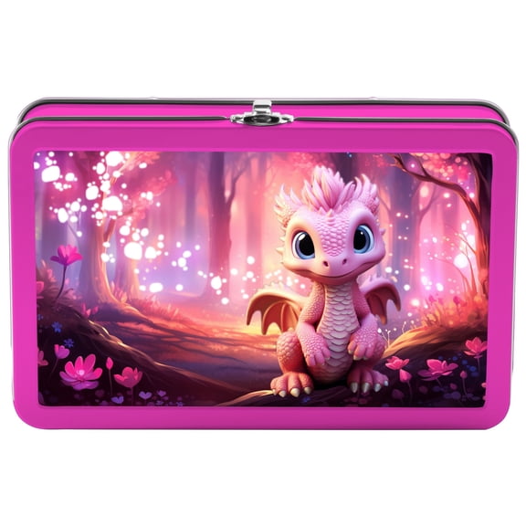 Find It Tin Pencil Box, 3D Lenticular Dragon
