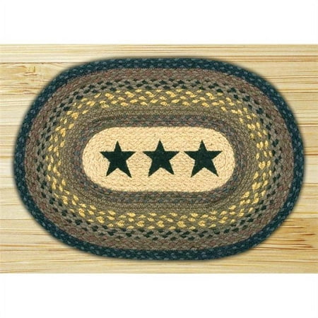 

Earth Rugs 48-099S Stars Oval Placemat