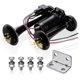 thumbnail image 1 of Horn Kit 12V 150Db Car Air Horn Super Loud 2 Trumpet Train Horn Kit with Compressor for Trucks Trains Boats Black, 1 of 5