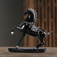 thumbnail image 4 of Horse Statue Resin Material Hand Carved Desktop Decorations Horse Shaped Creatives Ornament Gift For Horse Year 1 Piece, 4 of 7
