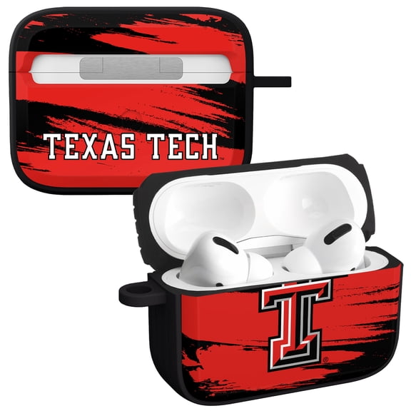 Texas Tech Red Raiders Paint Stripe HDX Case Cover Compatible with Apple AirPods Pro 1 & 2 by Affinity Bands