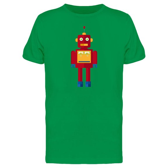 Red Cute Robot Tee Men's -Image by Shutterstock
