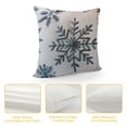 thumbnail image 4 of GOSMITH  Christmas Decorative Throw Pillow Covers Pillow Cases with Snowflake Cute Pillowcases Holiday Decor for Couch Sofa Bedroom, Green, 4 of 5