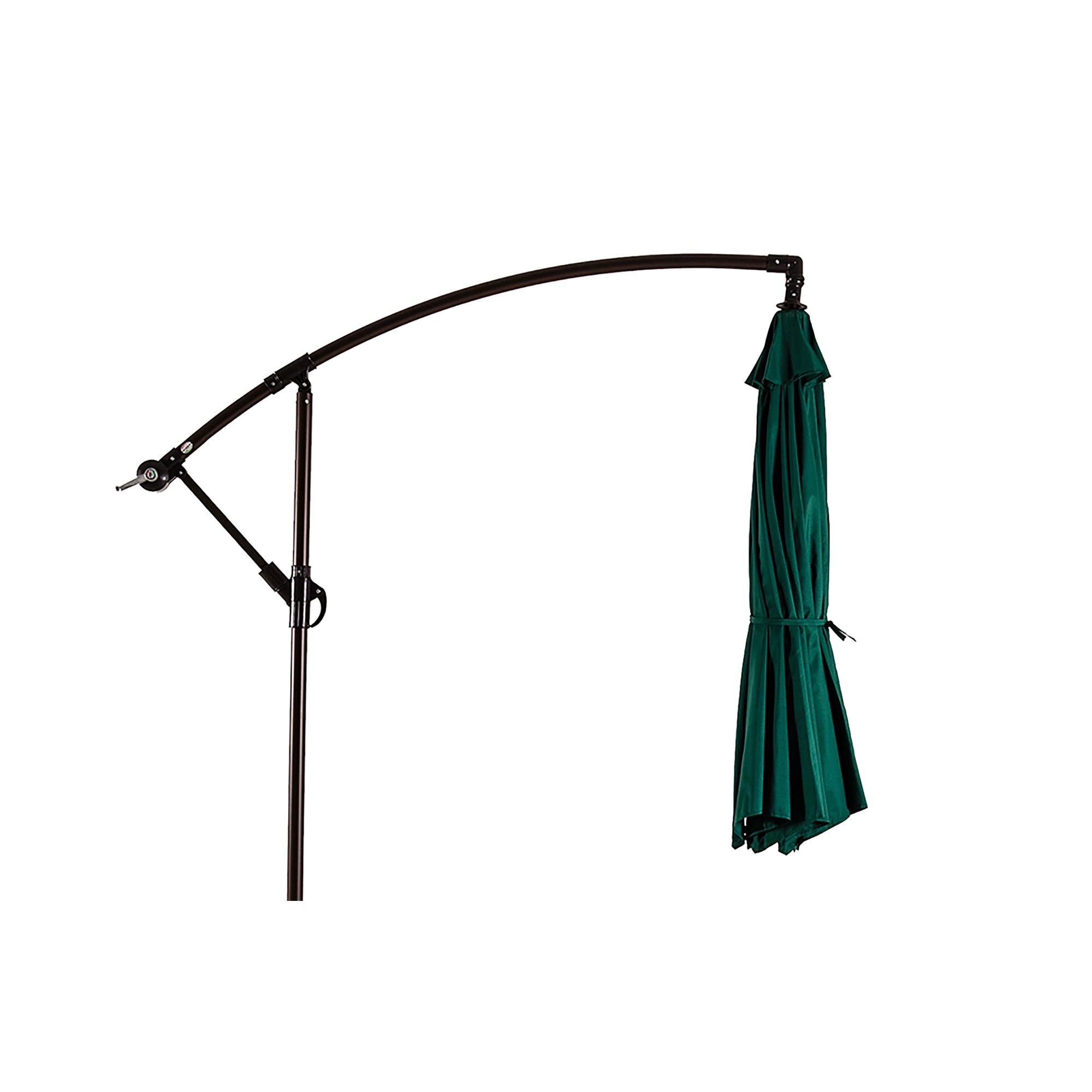 GARDEN 10" Ft Offset Cantilever Umbrellas w/ Base Weights Included for Outdoor Patio Shade, Dark Green