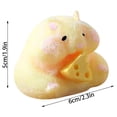 thumbnail image 3 of Solid Hamster Squishy Fidget Toys for Adults, Soft Glue Mud Texture Tactile Gadget, Indoor Desktop Sensory Decor Accessory White Yellow 1 Pack, 3 of 8