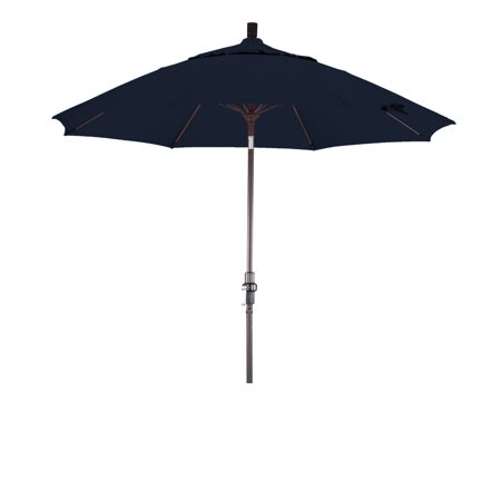 Havenside Home Okaloosa 9ft Deluxe Crank Lift  Sunbrella fabric  Bronze Patio Umbrella by   Base Not Included Seville Seaside