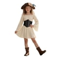 thumbnail image 4 of Sanphen Girls Pirate 2 Pieces Dress with Belt Set Halloween Party Dress Up, 4 of 9