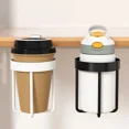 thumbnail image 3 of Home Clip On Table Cup Holder Horizontal Vertical Mount Anti Spill Office Desktop Mug Rack Metal Clamp Water Bottle Storage Tray, 3 of 4