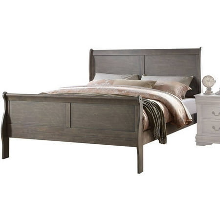 Acme Louis Philippe King Bed, Antique Gray - 0