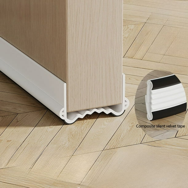 Tope de puerta insonorizado de PVC de 99 cm, resistente al viento, burlete inferior para puerta | Reducción de ruido, a prueba de insectos, aislamiento de huecos de puerta, burlete para casa,