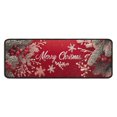 thumbnail image 1 of Set Of 2 Christmas Kitchen Rugs Christmas Snowflake Gnomes Short Kitchen Runner Non Slip Kitchen Floor Matfor Bathroom Room (47x17+30x17 Inches), 1 of 1
