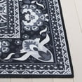 thumbnail image 6 of SAFAVIEH Arizona Amadine Paisley Machine Washable Area Rug, Black/Grey, 4' x 6', 6 of 13
