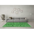 thumbnail image 3 of Ahgly Company Indoor Square Oriental Emerald Green Traditional Area Rugs, 7' Square, 3 of 4