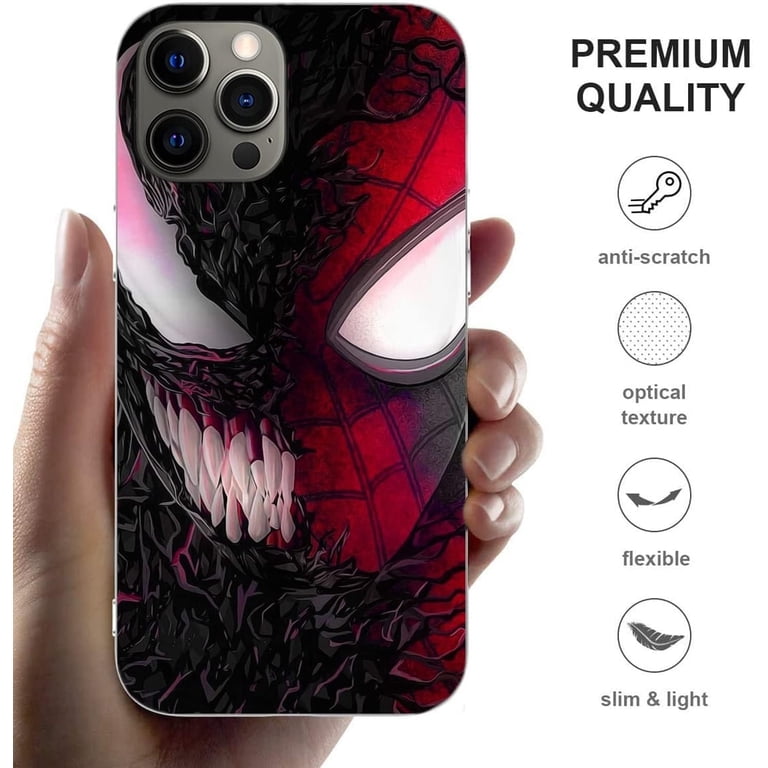 Phone Case Fans Red Man Vs Black Guardian Face Half Phone Case Fans Red Man Vs Black Guardian Face Half