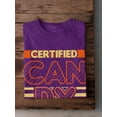 thumbnail image 3 of Certified Candy Inspector T-Shirt Men -Image by Shutterstock, Male Small, 3 of 4