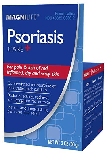 MagniLife Psoriasis Care+, Natural Itch and Pain Relief, Moisturization Helps to Reduce Redness, Scaling and Flaking on Body & Scalp - Unscented, Non-Toxic - 2oz