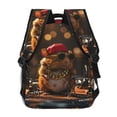 thumbnail image 3 of Haiem Hip-Hop Guinea Pig. Printed School Backpack,Casual Travel Lightweight Backpack,Durable Comfortable Multifunctional Backpack,Laptop Backpack, 3 of 5