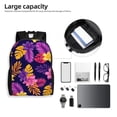 thumbnail image 6 of Fotbe Purple Flower Travel Laptop Backpack, Business Slim Sturdy Laptops Backpack, Water Resistant College School Computer Bag Gift for Men & Women Fits 15.6 Inch Notebook, 6 of 8